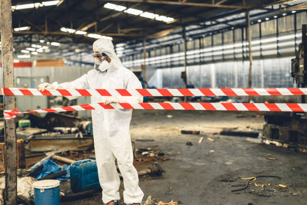 Professional Drug Lab Cleanup technician working in Portola Valley, CA